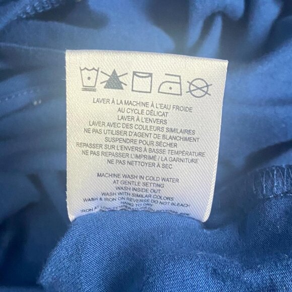 AUBAINERIE/AU44 DEFROST (Size M) Wrap Blue Floral Cropped Top - Picture 6 of 6